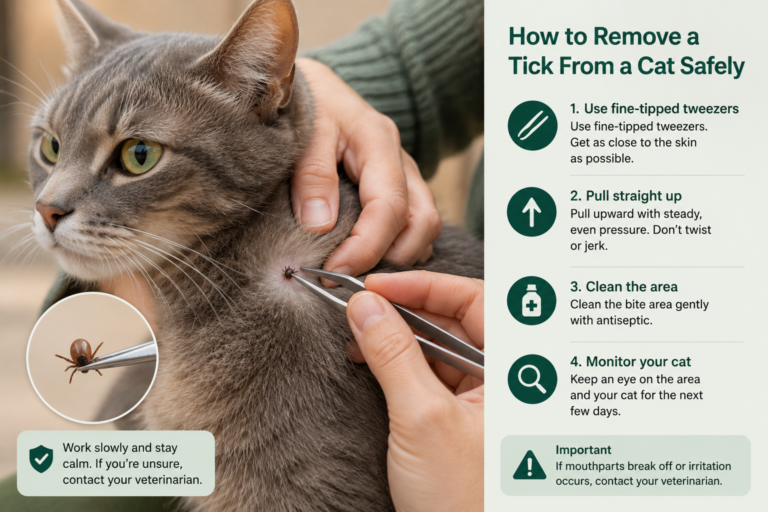 how to remove a tick from a cat